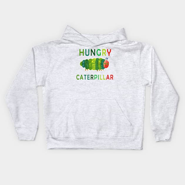 hungry caterpillar funny gift Kids Hoodie by salah_698